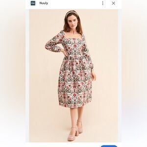 NWOT Meadows Marigold Dress in Tudor Jacquard Sz US 4 / UK 8